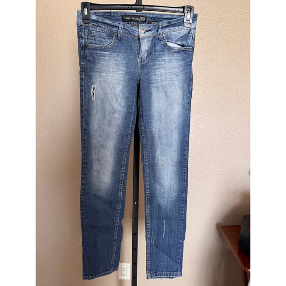 Y2K -Paris Blues Mid-Rise Distressed Skinny Jeans DISTRESSED - PRELOVED - SIZE 7 - Picture 4 of 11
